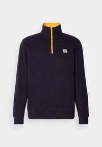CONTRAST HALF ZIP - Bluză de molton - evening blue