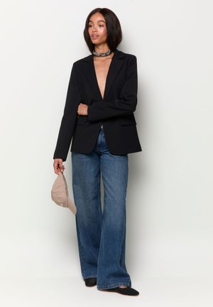 Balmohk, Wide-leg low rise fit - Wide leg - vintage medium blue denim