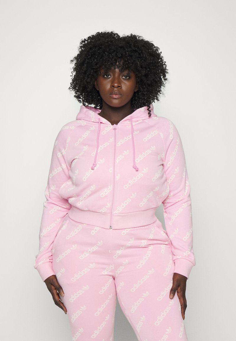 Originals CROPPED MONO - Sudadera con cremallera - true pink/rosa - Zalando.es