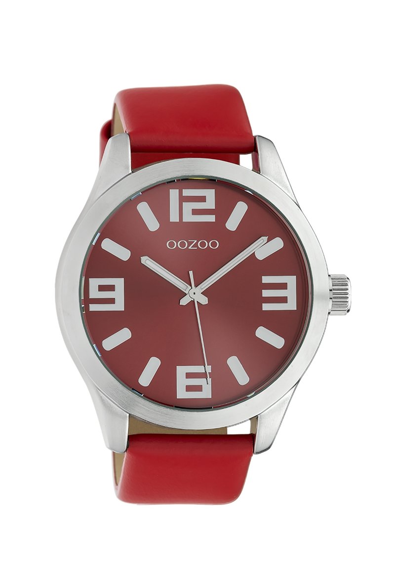 Damen Analoguhren | OOZOO TIMEPIECES COLLECTION Uhr rot/silber/rot - JD40689 Damen Analoguhren | OOZOO TIMEPIECES COLLECTION Uhr rot/silber/rot - JD40689
