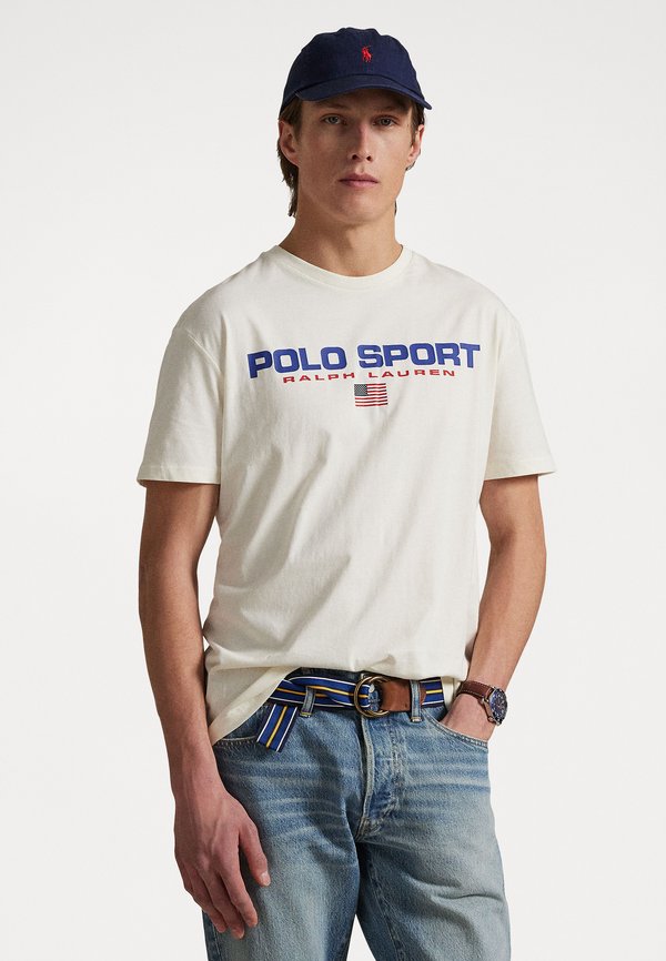 CLASSIC FIT POLO SPORT JERSEY T-SHIRT UNISEX - Print T-shirt - clubhouse cream