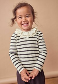 Next REGULAR FIT - Top s dlhým rukávom - black white stripe