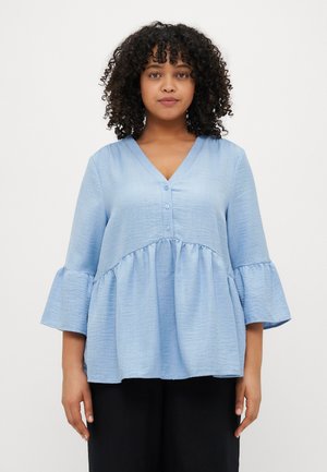VMCMELONY 3/4 BUTTON - Blouse - vista blue