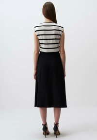 Jimmy Key HIGH WAIST MIDI  - Jupe trapèze - black