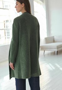 Next SOFT TOUCH WATERFALL LONGLINE - REGULAR FIT - Cardigan - green khaki