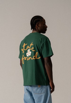 BLKVIS STATE OF MIND TEE UNISEX - T-Shirt print - bottle green