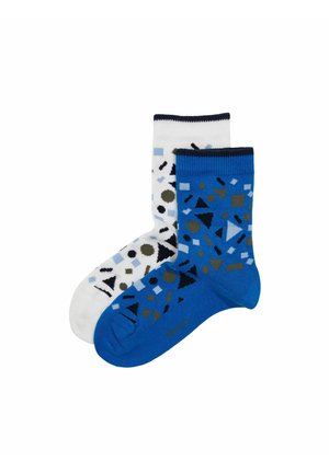2ER-PACK: MIT GEOMETRISCHEM MUSTER - Sokken - blue