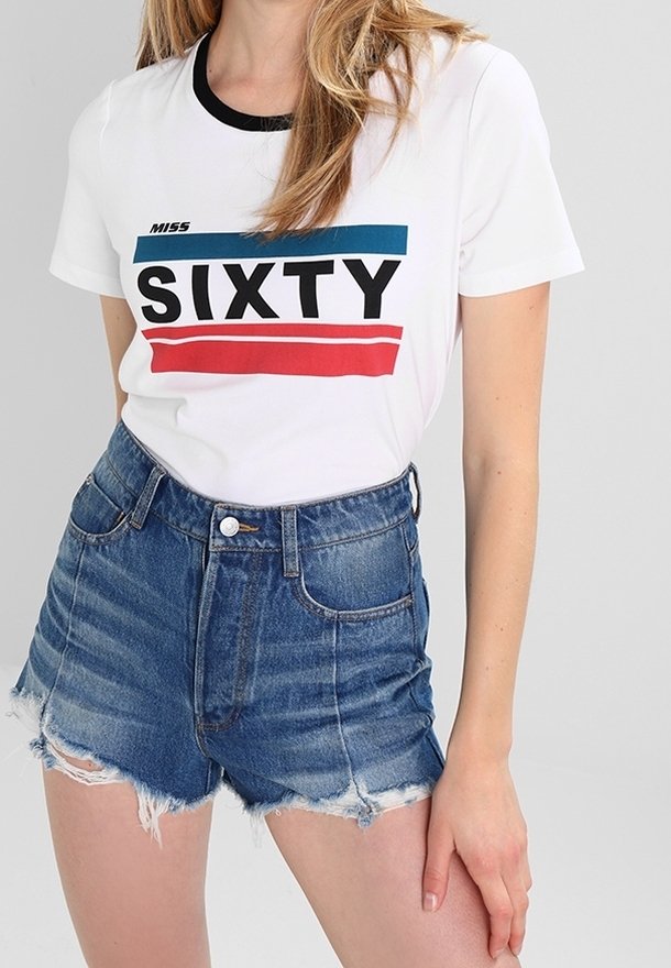 Miss Sixty Camiseta estampada - white