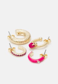 Pieces PCPINKIS 4-PACK EARRINGS - Brincos - gold-coloured