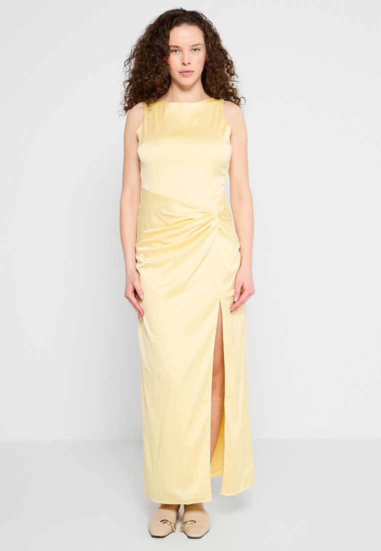 Abercrombie & Fitch Cocktailjurk lichtgeel