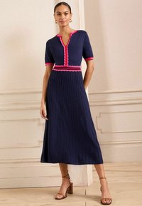 Love & Roses REGULAR FIT - MIDI - Pulóverruha - navy