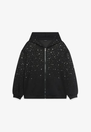 Fiorella Rubino, FELPA APERTA CON APPLICAZIONI LUMINOSE - Sweatjakke - nero