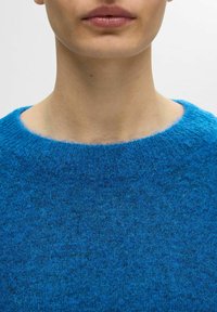 Selected Femme SLFLULU LS O-NECK B NOOS - Trui - super sonic