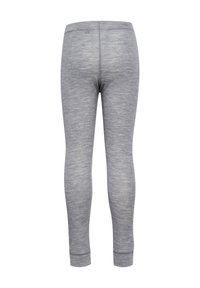 Szare legginsy z melanżowym wzorem, wykonane z miękkiego, elastycznego materiału. Posiadają wysoki pas i zwężający się krój, co zapewnia idealne dopasowanie.