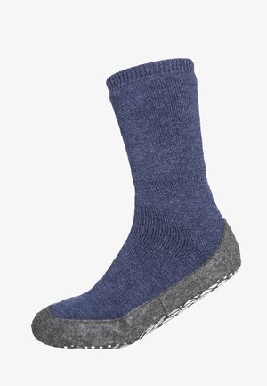 COSYSHOE SLIPPERS VIRGIN WOOL-MIX, SILICON GRIP - Calcetines - dark blue