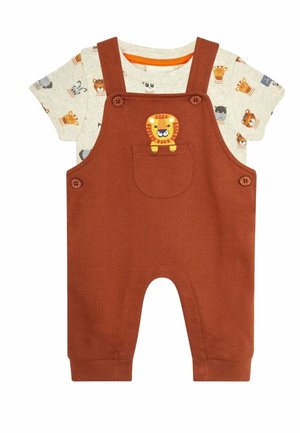 2-PIECE LION APPLIQUE  SET  - REGULAR FIT - Kantáros nadrágok - brown lion