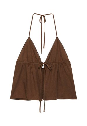 PULL&BEAR, Top - dark brown