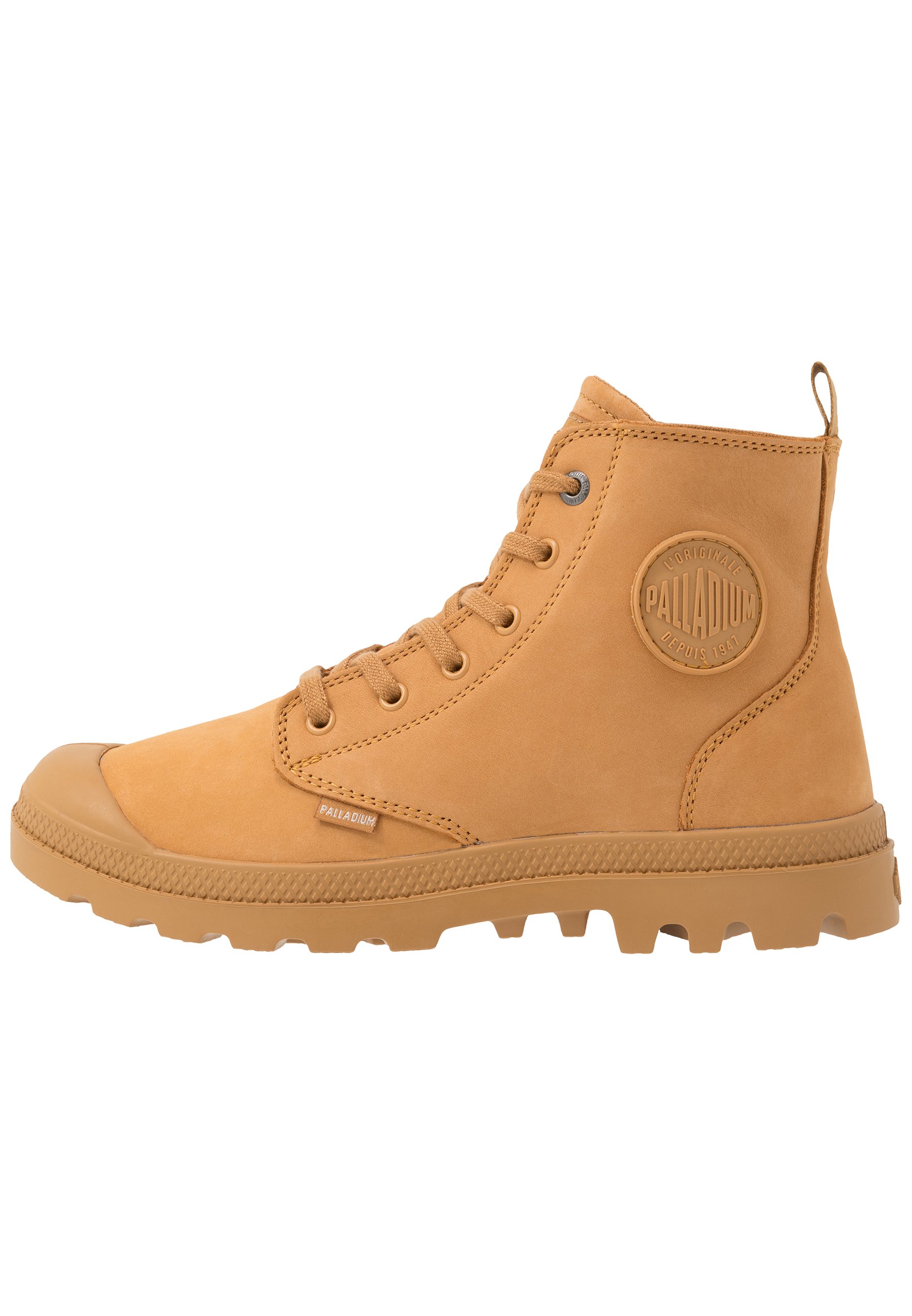 Chaussures Boots Palladium femme Hi Zip Nubuck taille Marron Lacets