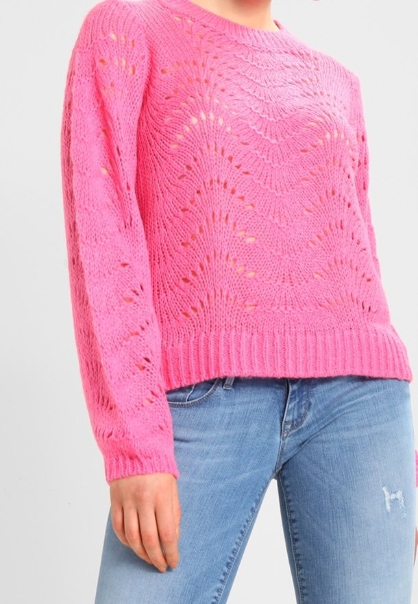 Noisy May Stickad tröja - light pink