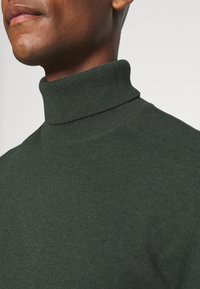 Selected SLHBERG ROLL NECK NOOS - Jumper - darkest spruce melange