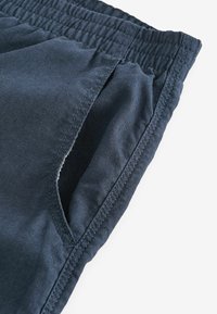 Next SLIM FIT LINEN ELASTICATED DRAWSTRING - Kalhoty - navy blue