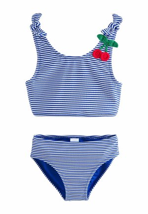 Next, REGULAR FIT - BIKINI  . - Bikini - navy blue cherry stripe crinkle
