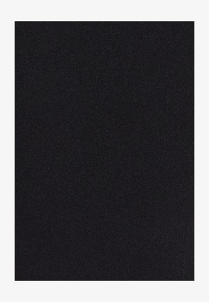 Zwarte rekstof met een gladde, egale textuur. Geen zichtbare patronen of accenten. Eenvormige kleur over het gehele oppervlak.