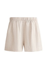 LINEN BERMUDA - Shorts - stone
