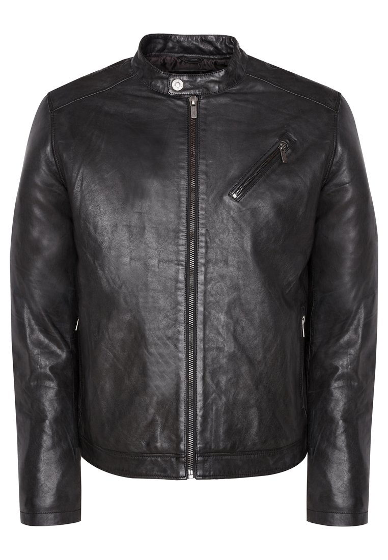 Lee Cooper Leren jas zwart