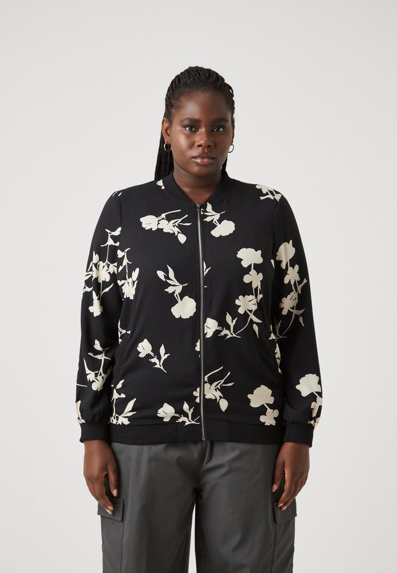 Vero Moda Curve VMNEWHALLIE - Bomber Jacket - black/paya