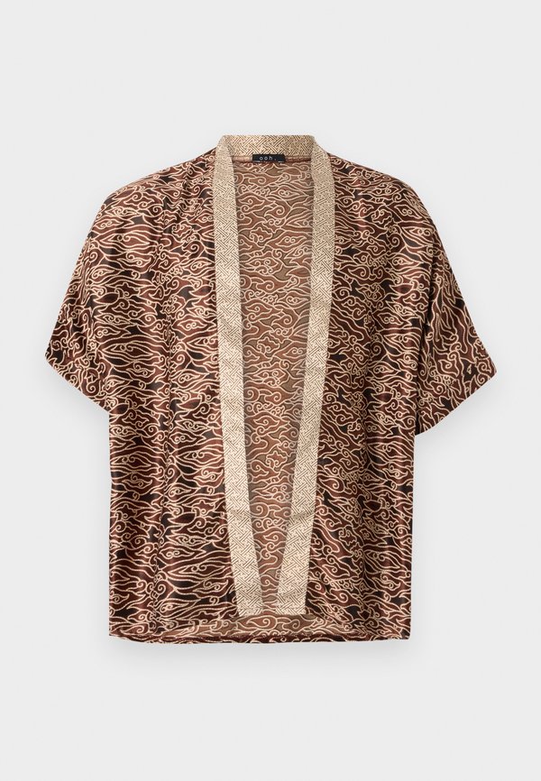 ITAMI KIMONO UNISEX - Button-down blouse - desert ash2