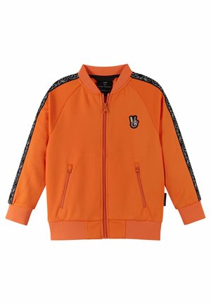 Tröja med dragkedja - true orange