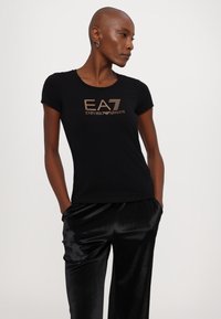 EA7 Emporio Armani Triko s potiskem - black