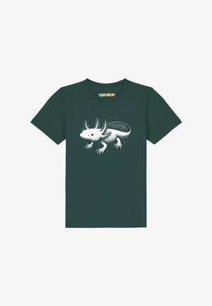 watapparel, AXOLOTL - T-shirt print - glazed green