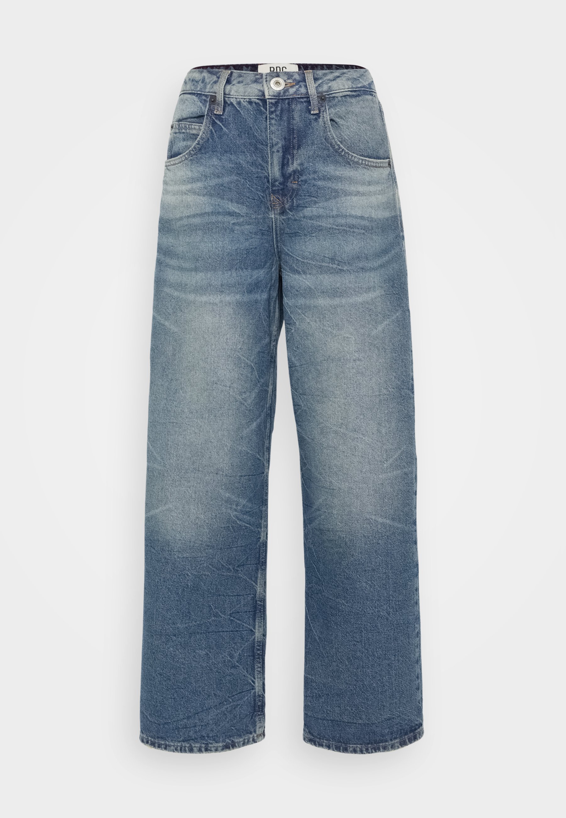 【SCENERITY】Ash blue wide jeans Sky Blue Serenity: Wide-Leg Denim Jeans for Women (US