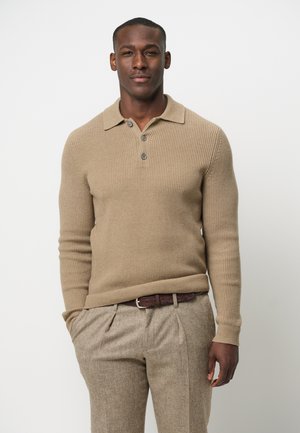 LONG SLEEVE - Polo shirt - beige