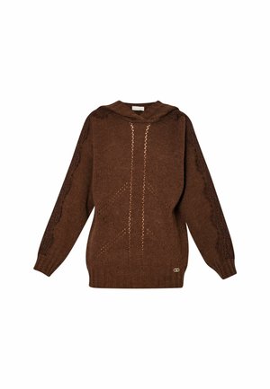 LIU JO Pulover s kapuco - brown