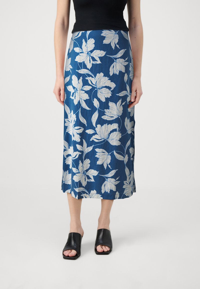 GAP PULL ON SKIRT - Fustă maxi - may blue/white