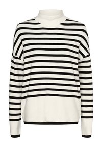 comma Strickpullover - schwarz ecru