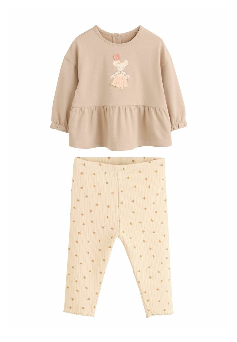 Next SET - REGULAR FIT - Legging - chocolate brown ballerina mouse