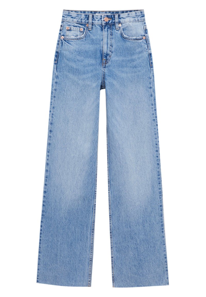 PULL&BEAR Straight leg jeans blauw denim/bluedenim PULL&BEAR Straight leg jeans blauw denim/bluedenim