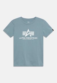 Alpha Industries - T-shirt med print - grey blue Miniatyrbild 1