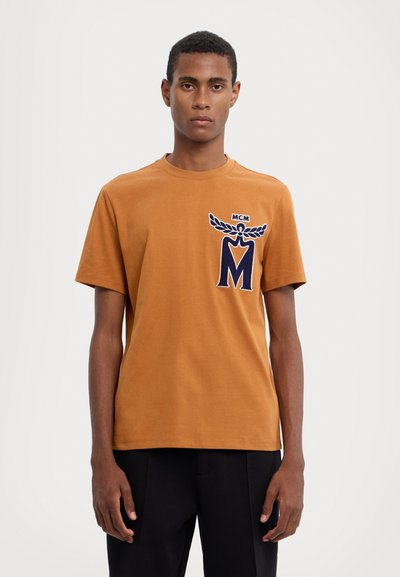 MCM LOGO - T-shirts print - cognac