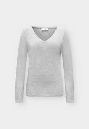 Marc O'Polo DENIM, V NECK - Блуза с дълги ръкави - stone melange