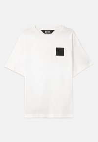 SQUARE RUBBER PATCH - Basic T-shirt - white