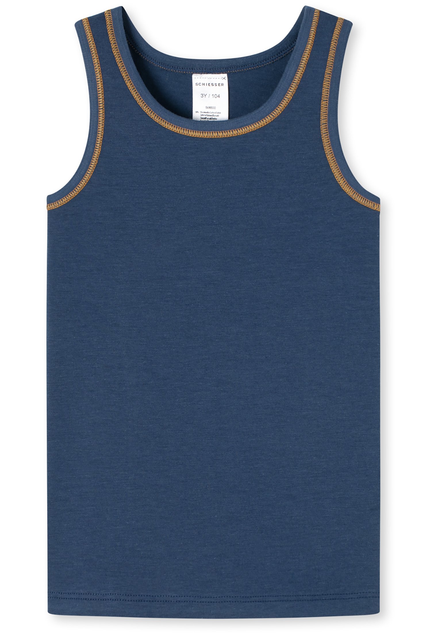 Schiesser Jungen Tank Top Unterhemd – Mit Coolen Motiven, Aus Weichem Single-Jersey, Blauschwarz