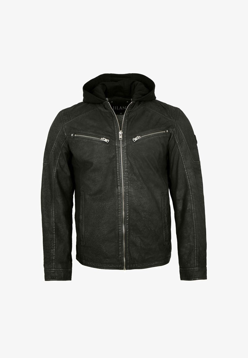 Lederjacken24 Lederjacke - schwarz