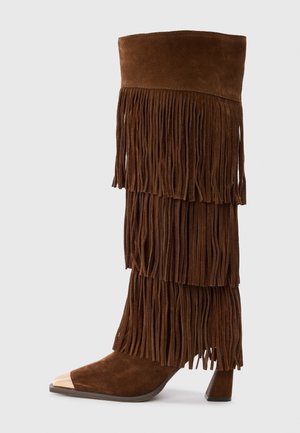 Botas de tacón - Camel