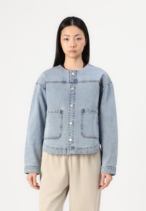 Pieces PCTRIANNA JACKET - Dnov bunda - light blue denim