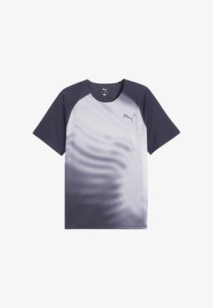 Puma, M LIGHTSPEED GRAPHIC SS - T-shirt print - inky depths